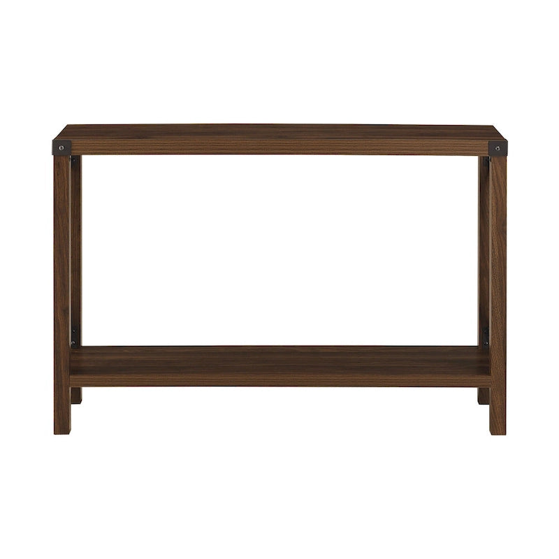 Console d'entrée rustique à piètement en X de 46 pouces