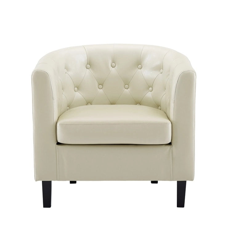 Fauteuil d'appoint, Fauteuil club en similicuir capitonné, Fauteuil d'appoint moderne du milieu du siècle, Fauteuil confortable, Fauteuils club en forme de tonneau