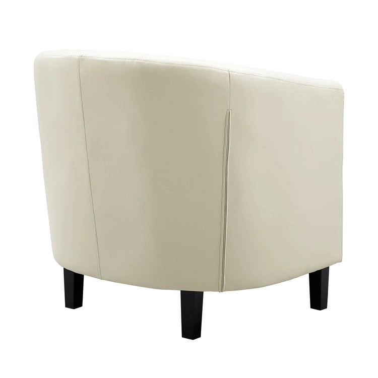Fauteuil d'appoint, Fauteuil club en similicuir capitonné, Fauteuil d'appoint moderne du milieu du siècle, Fauteuil confortable, Fauteuils club en forme de tonneau