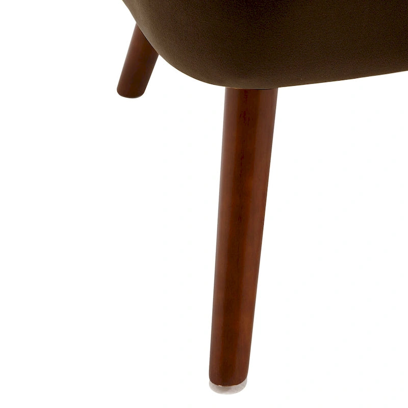 Fauteuil d'appoint en velours capitonné pour salon - 27,6 L x 28 P x 31,3 H