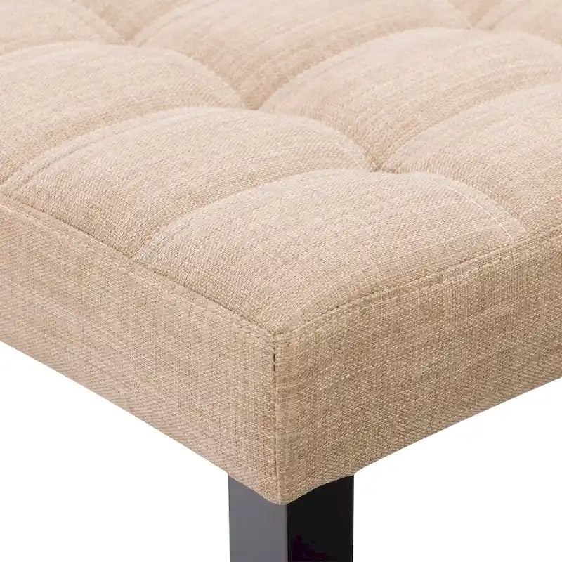 Banc capitonné en tissu California