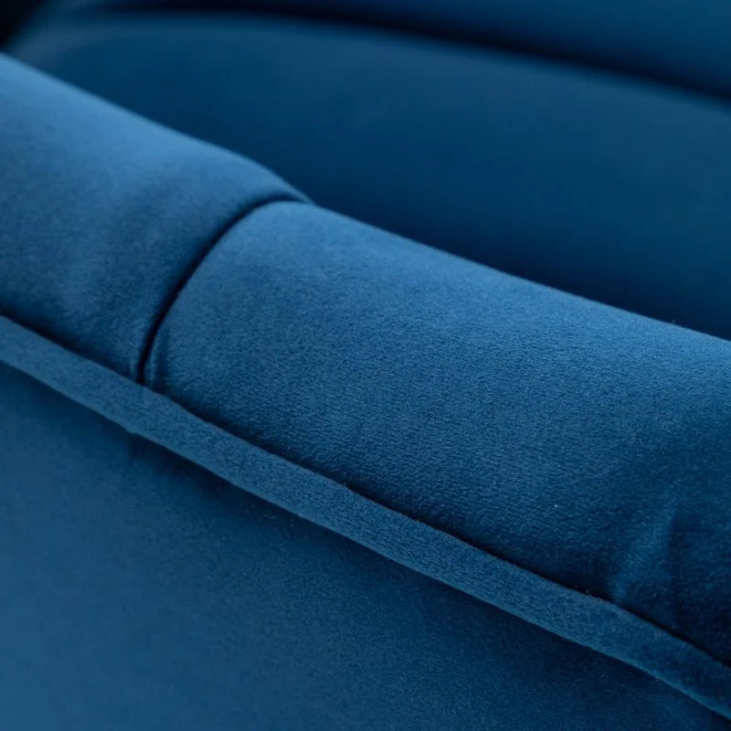 Chaise d'appoint de coiffeuse en velours, style glamour moderne avec pieds en métal doré
