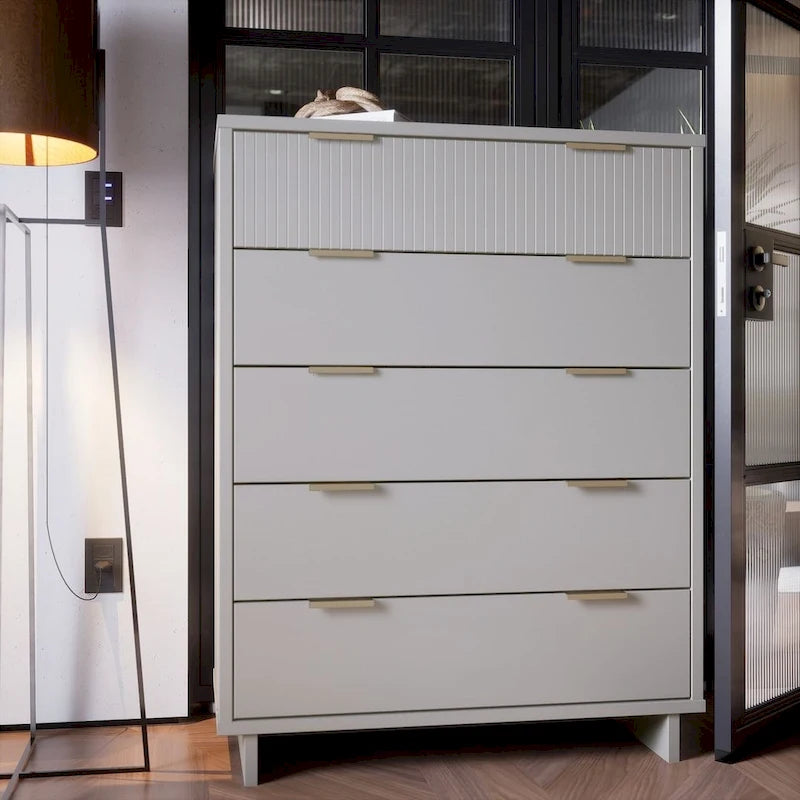 Commode haute moderne à 5 tiroirs