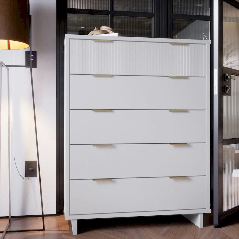 Commode haute moderne à 5 tiroirs