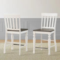 Steve Silver Jillian Farmhouse Two-Tone Counter Chairs, (Set of 2)