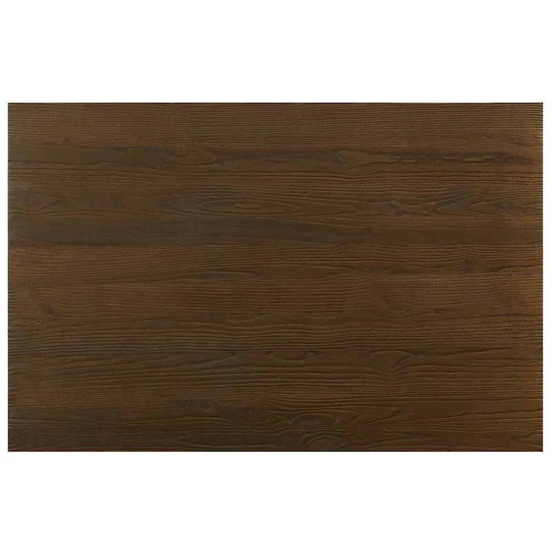 Table de salle à manger industrielle marron de 137 cm à hauteur de comptoir