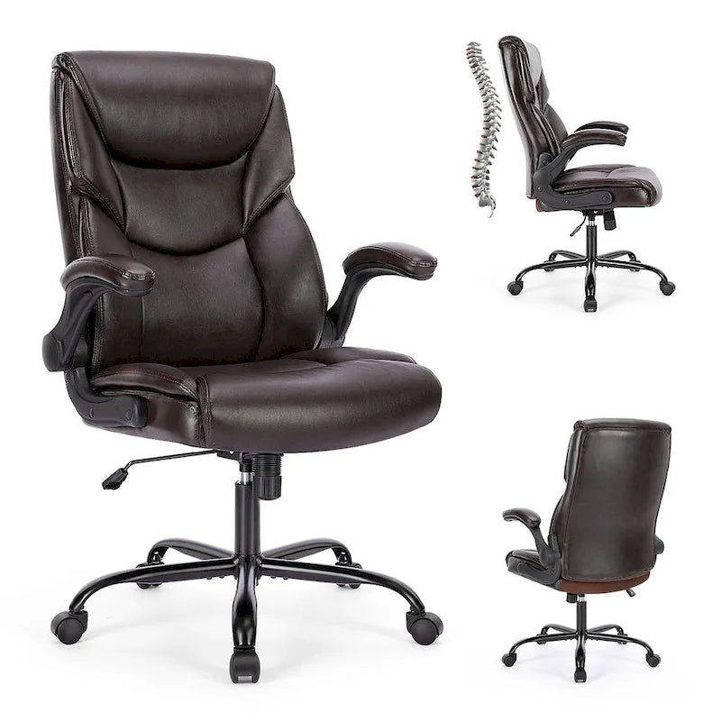 Chaise de bureau ergonomique à dossier haut pour cadre