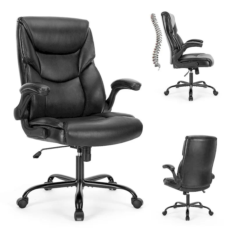 Chaise de bureau ergonomique à dossier haut pour cadre