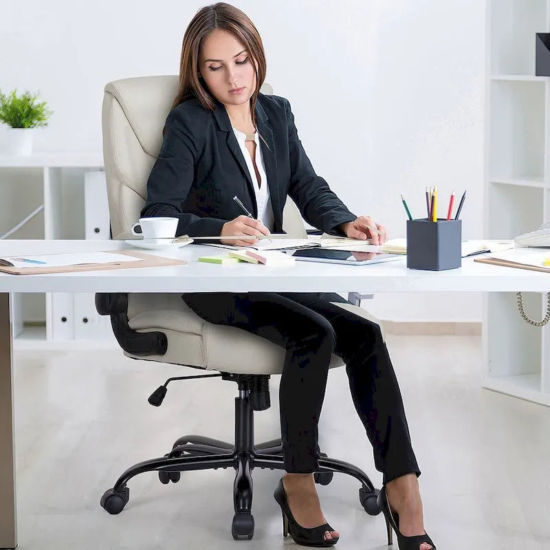 Chaise de bureau ergonomique à dossier haut pour cadre