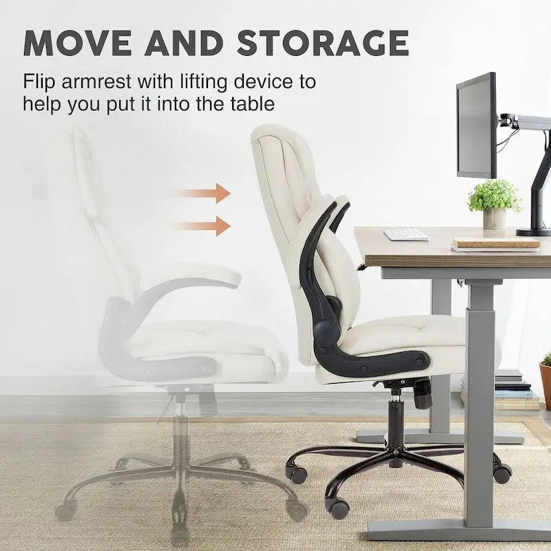 Chaise de bureau ergonomique à dossier haut pour cadre