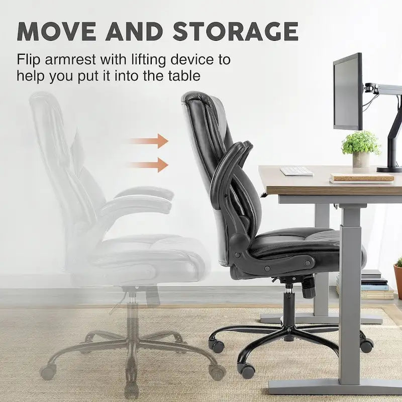 Chaise de bureau ergonomique à dossier haut pour cadre