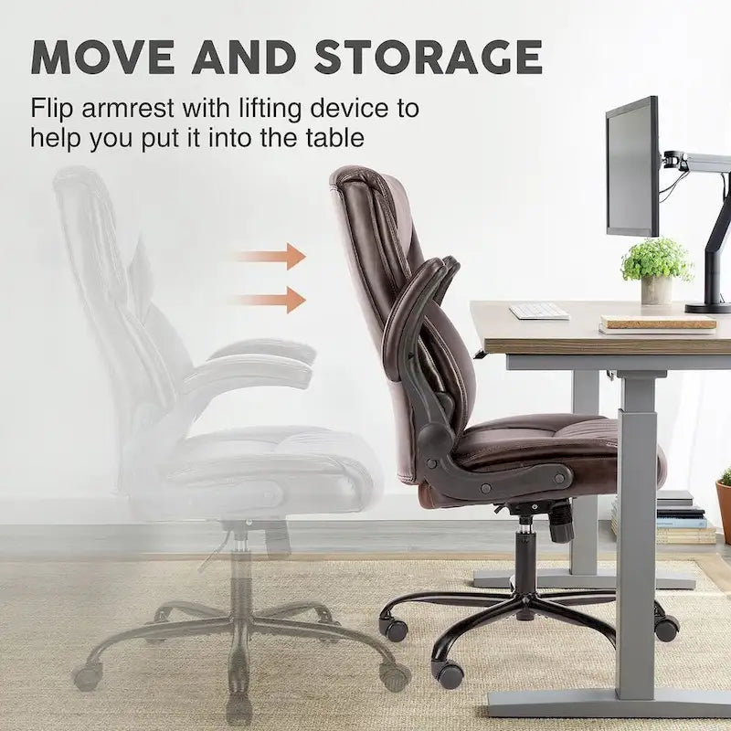 Chaise de bureau ergonomique à dossier haut pour cadre