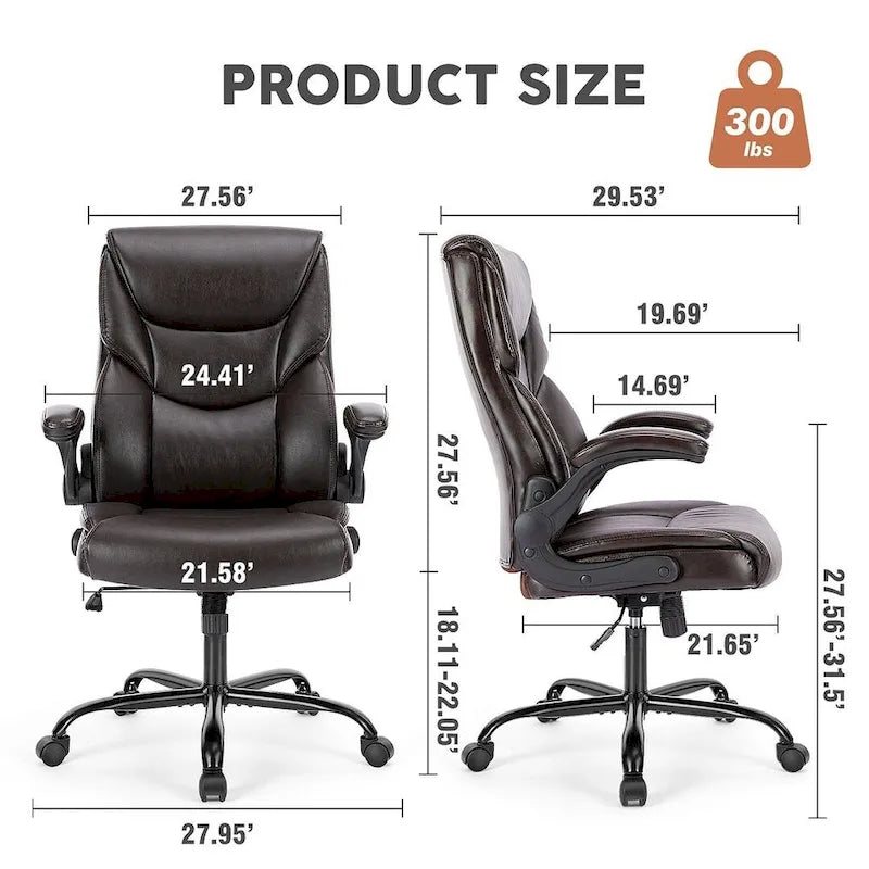 Chaise de bureau ergonomique à dossier haut pour cadre