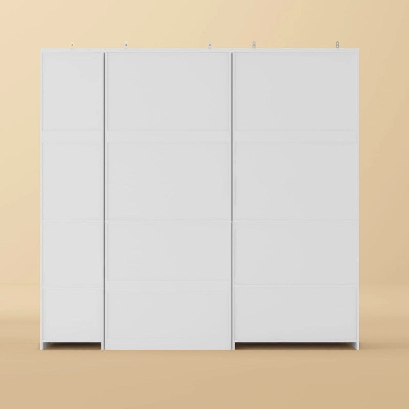 Armoire et penderie modulaires de 74,8 po (H), organisateur de placard de rangement, blanc