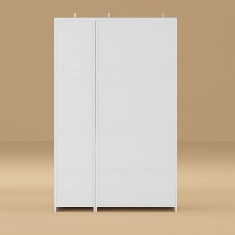 Armoire et penderie modulaires de 74,8 po (H), organisateur de placard de rangement, blanc