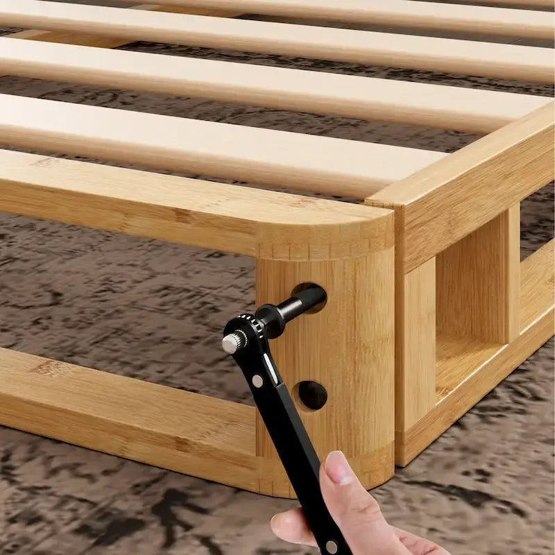 Sommier tapissier en bambou de 4 pouces