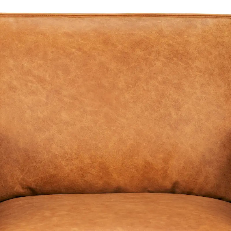 Fauteuil de salon - Cuir véritable pleine fleur italien