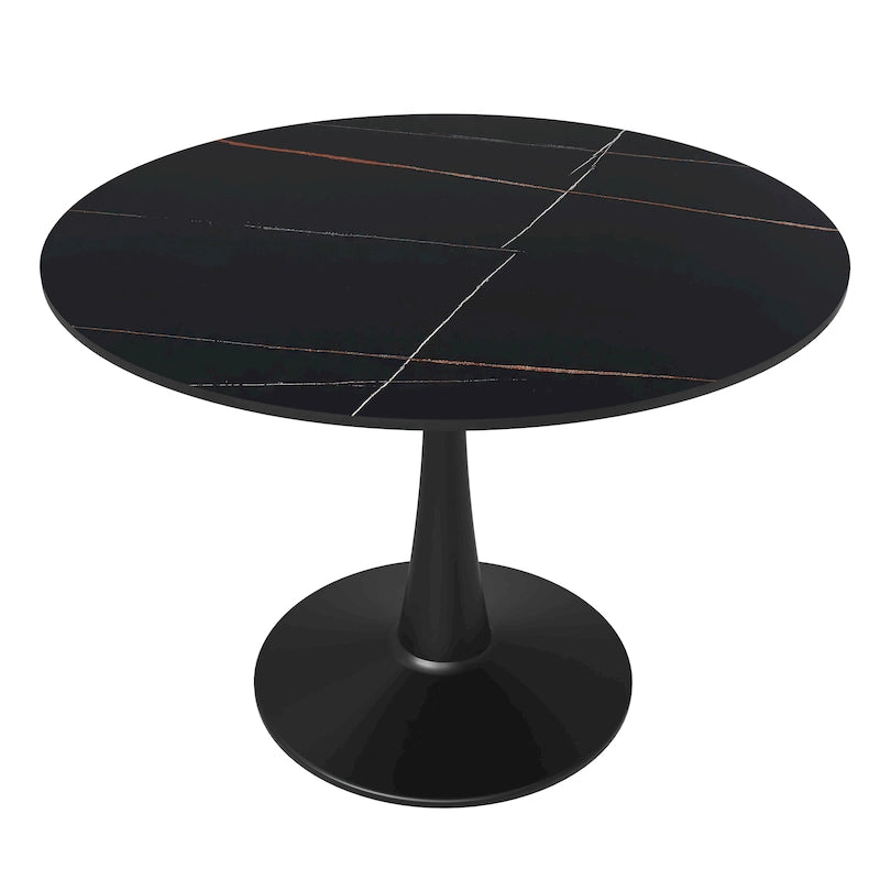 Table à Manger Ronde 40 Plateau en Pierre Frittée