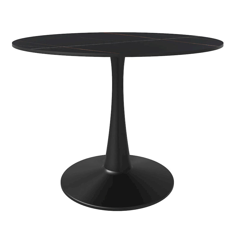Table à Manger Ronde 40 Plateau en Pierre Frittée