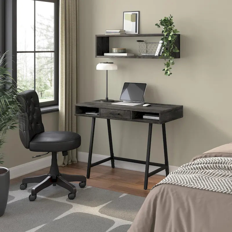 Bureau d'ordinateur 40W avec rangement