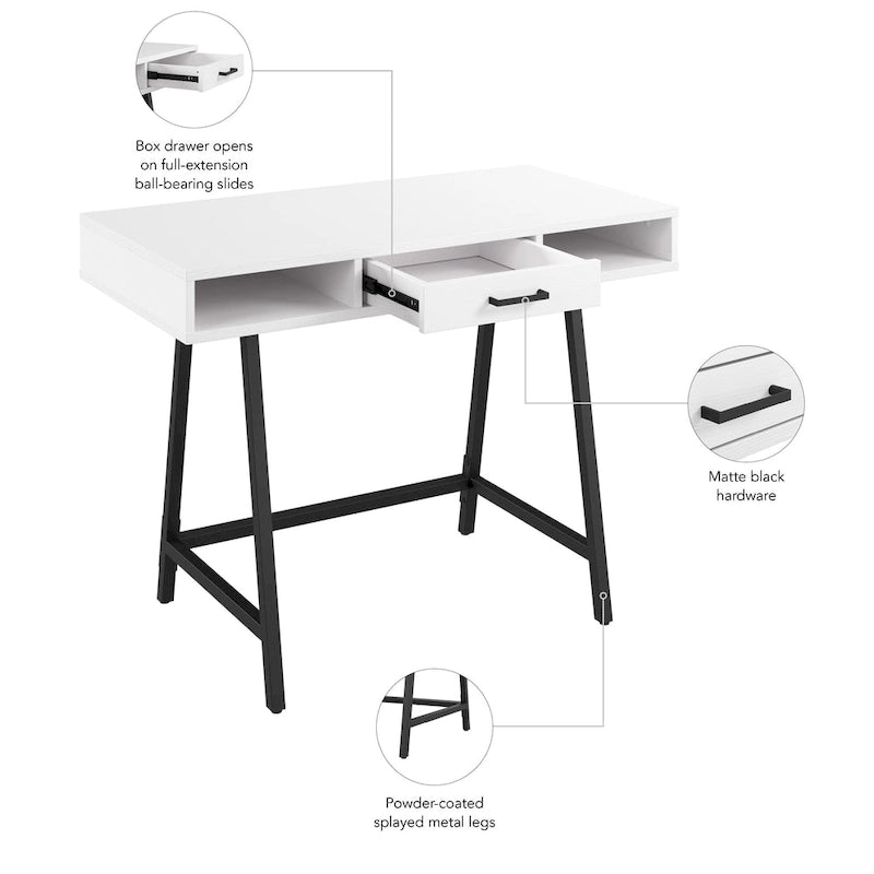 Bureau d'ordinateur 40W avec rangement