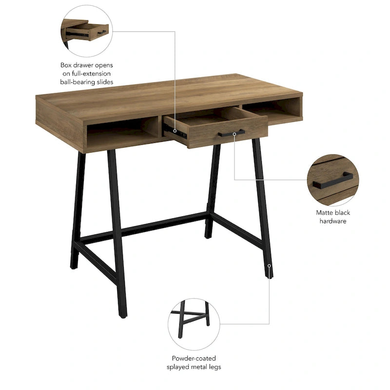 Bureau d'ordinateur 40W avec rangement