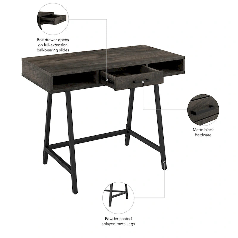 Bureau d'ordinateur 40W avec rangement