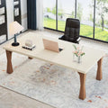 Bureau de direction, 180 cm L x 90 cm P Grand bureau, Bureau d'ordinateur moderne