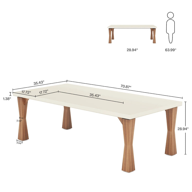 Bureau de direction, 180 cm L x 90 cm P Grand bureau, Bureau d'ordinateur moderne