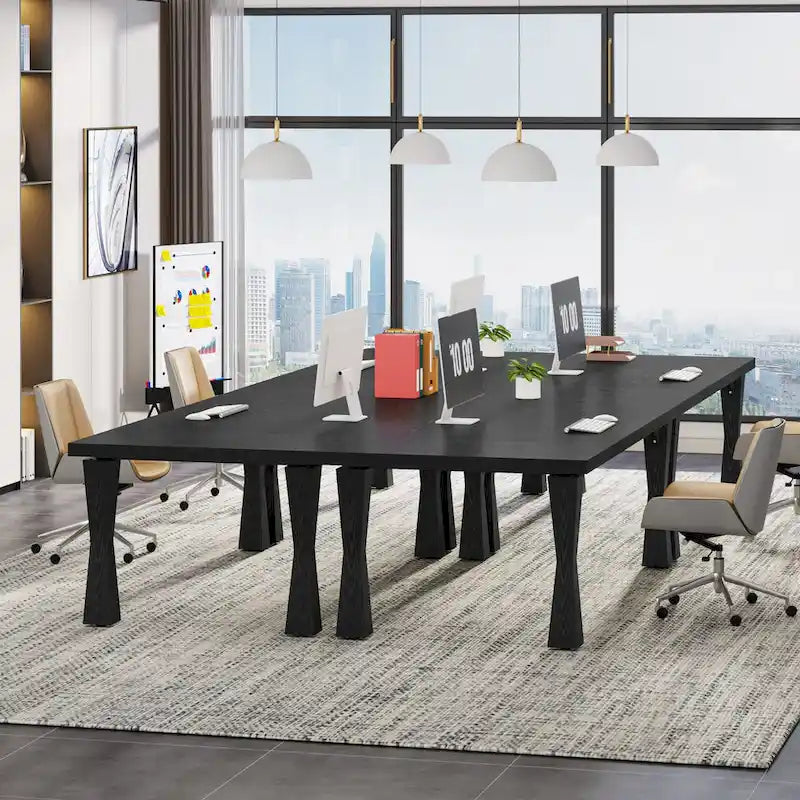 Bureau de direction, 180 cm L x 90 cm P Grand bureau, Bureau d'ordinateur moderne